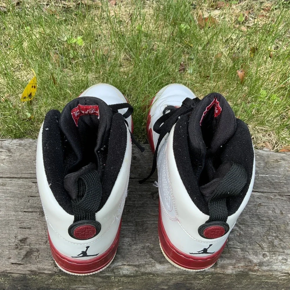 Nike Air Jordan Fussion 9 Red White Black Men Sneaker Size 9.5 Shoes 352753-102‎